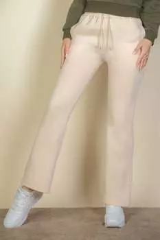 FASHNZFAB женские спортивные брюки с завязками на талии и косыми карманами, цвет stone