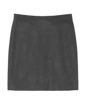 Фасонная мини-юбка из шерсти Marc O'Polo, серый