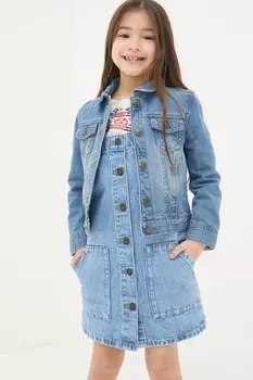 Fatface простая джинсовая куртка Fat Face, голубой