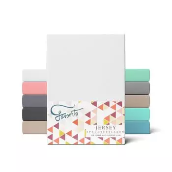 FAVORITO Джерси Топпер Простыня 140x200см - 160x200 - 100% ХЛОПОК - Простыня Простыня 140x200см 160x200 Наматрасник - Комфорт Простыня Топпер Хлопок - OEKOTEX - Белый