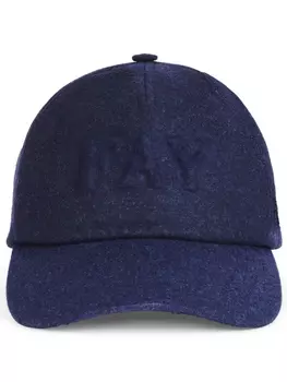 Fay бейсболка с вышитым логотипом, синий