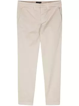 Fay брюки Capri прямого кроя, нейтральный цвет