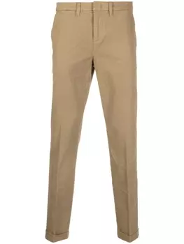 Fay брюки чинос, коричневый