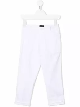 Fay брюки чинос кроя слим, белый