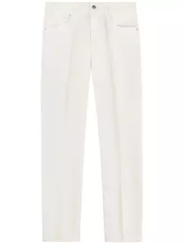 Fay брюки с пятью карманами, белый