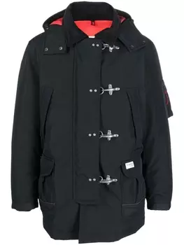 Fay дафлкот с капюшоном, синий