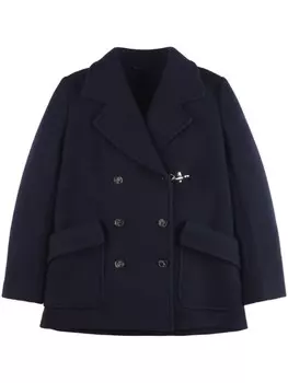 Fay двубортное пальто, синий