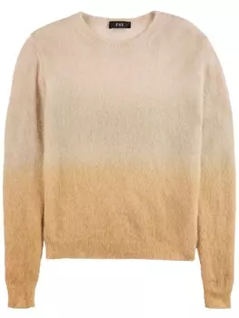 Fay джемпер из шерсти альпака с эффектом омбре, нейтральный цвет