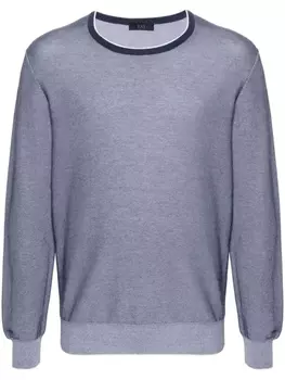 Fay джемпер с вышитым логотипом, синий