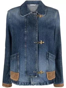 Fay джинсовая куртка с принтом, синий