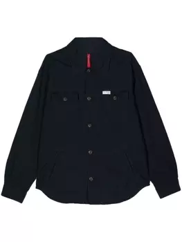 Fay фактурная куртка-рубашка, синий