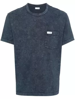 Fay футболка с логотипом, синий