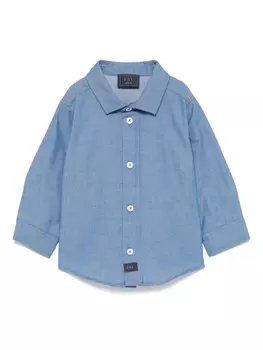 Fay Kids джинсовая рубашка, синий