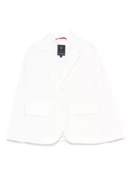 Fay Kids однобортный блейзер, белый