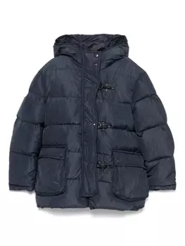 Fay Kids стеганая куртка-пуховик, синий