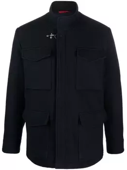 Fay куртка Field из смесовой шерсти с кулиской, синий