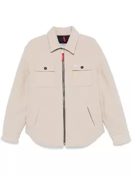 Fay куртка с флисовой текстурой, нейтральный цвет