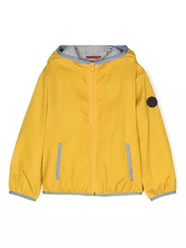 Fay куртка с капюшоном и логотипом, желтый