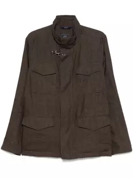 Fay куртка с накладными карманами, коричневый