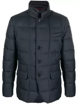 Fay многослойный пуховик, синий