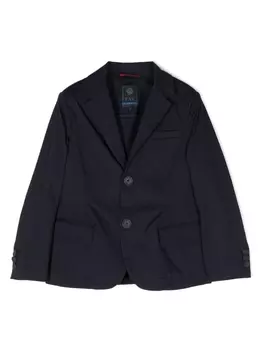 Fay однобортный блейзер, синий