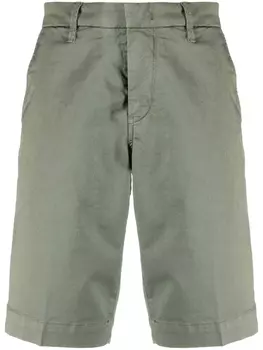 Fay однотонные шорты-бермуды, зеленый