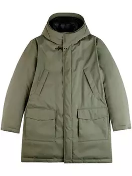 Fay парка с капюшоном, зеленый