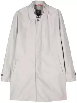 Fay плащ Morning с двойным воротником, серый