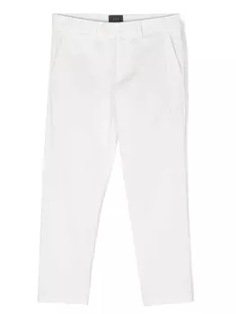 Fay прямые брюки чинос, белый