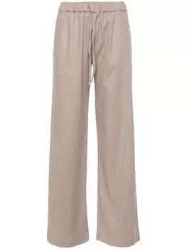 Fay прямые брюки, коричневый