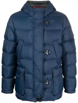 Fay пуховик с карабином, синий