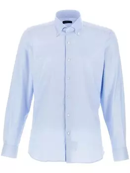 Fay рубашка на пуговицах, синий