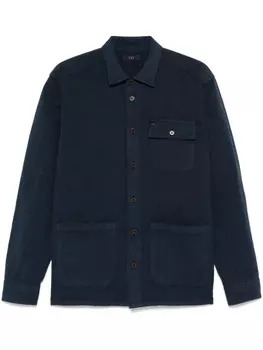 Fay рубашка на пуговицах, синий