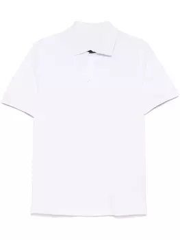 Fay рубашка поло из ткани пике, белый