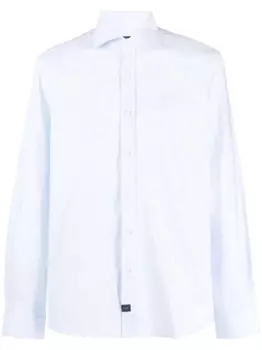 Fay рубашка с отложным воротником, синий