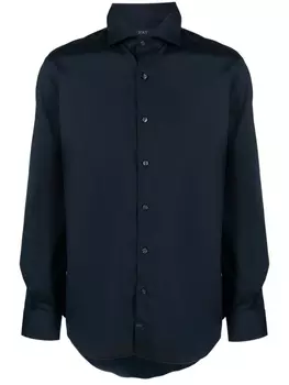 Fay рубашка с отложным воротником, синий