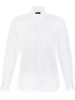 Fay рубашка со срезанным воротником, белый