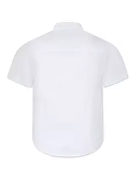 Fay рубашка со вставкой, белый