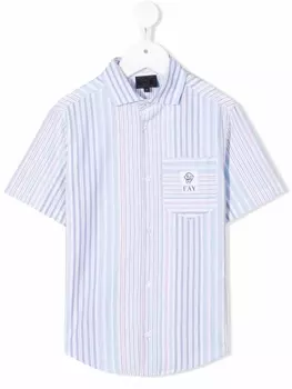 Fay рубашка в полоску, белый