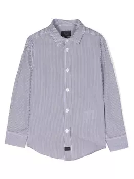 Fay рубашка в полоску, синий