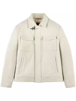 Fay шерстяная куртка на молнии, белый