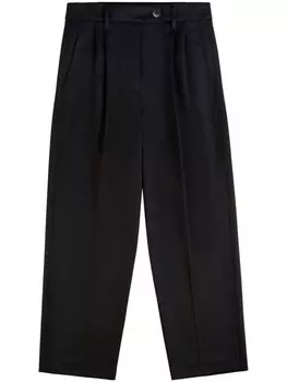 Fay широкие брюки строгого кроя, черный