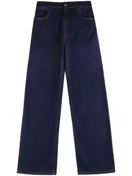 Fay широкие джинсы средней посадки, синий