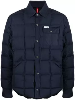 Fay стеганая куртка-рубашка, синий