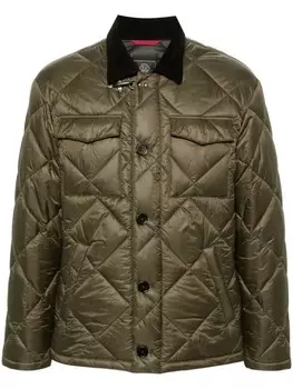 Fay стеганая куртка-рубашка, зеленый