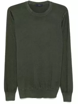 Fay свитер тонкой вязки, зеленый