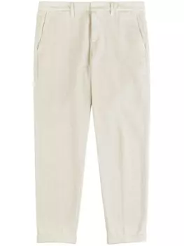 Fay вельветовые брюки прямого кроя, белый