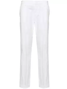 Fay зауженные брюки чинос, белый