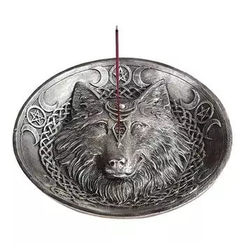 FC Design 5 "W Темно-Серебряный Волк Курильница Статуя Фэнтезийное Украшение Статуэтка