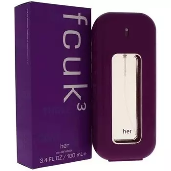 FCUK3 for Her by French Connection Eau De Toilette Spray 100ml